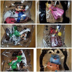 Nintendo Super Mario Bros. Happy Meal Toys McDonald’s BK Lot of 6 Yoshi Luigi